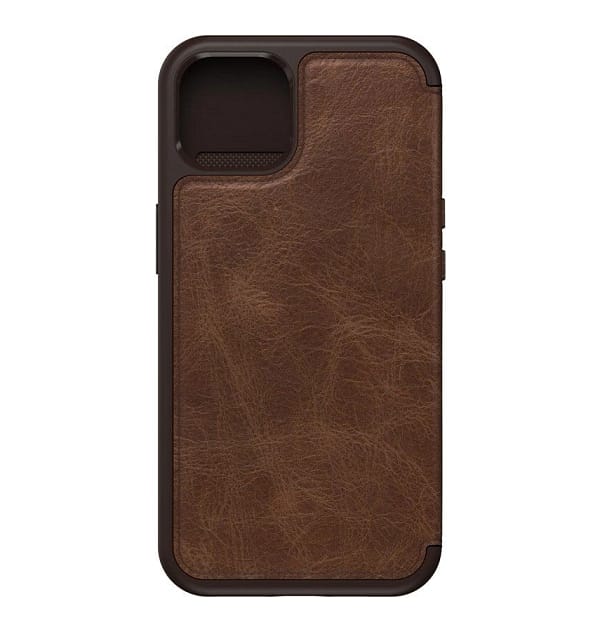 iPhone 13 Case – Espresso | OtterBox Strada Series, Soft Touch Protective Cover