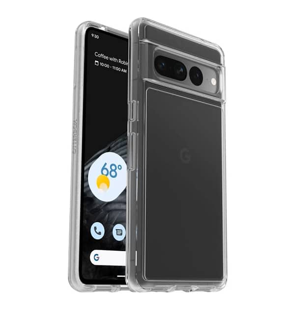 Google Pixel 7 Pro Case - Clear | OtterBox Symmetry Series, Scratch-Resistant Rugged Protective Back Cover
