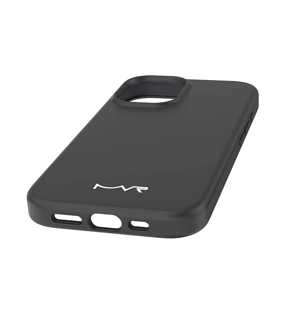 iPhone 17  Liquid Silicone Case – Black | MVR Micro-Fiber Lining, Soft-Touch Matte Finish