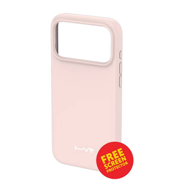 iPhone 17 Pro Case – Blush | MVR Liquid Silicone Soft-Touch Finish, Anti-Slip Grip