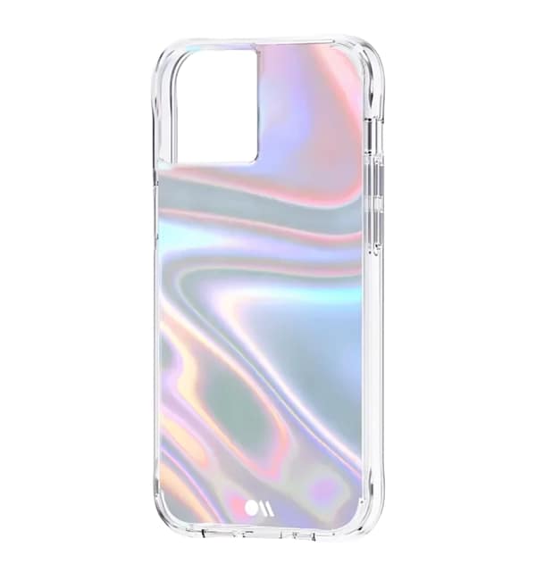 iPhone 12/12 Pro Case – Iridescent | Case-Mate Soap Bubble Cover with Glossy Finish & Impact Protection