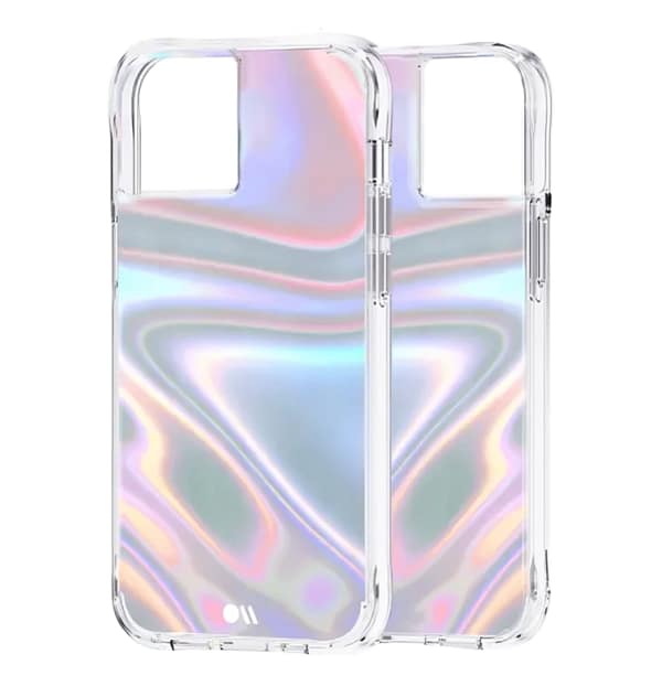 iPhone 12/12 Pro Case – Iridescent | Case-Mate Soap Bubble Cover with Glossy Finish & Impact Protection