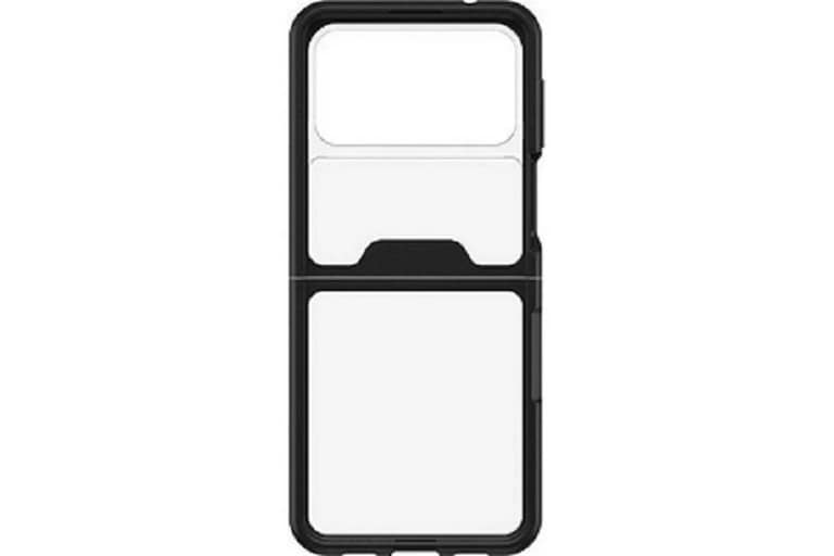 Samsung Z Flip 3 Case – Black | OtterBox Symmetry Flex Series Antimicrobial Slim & Stylish Protective Cover