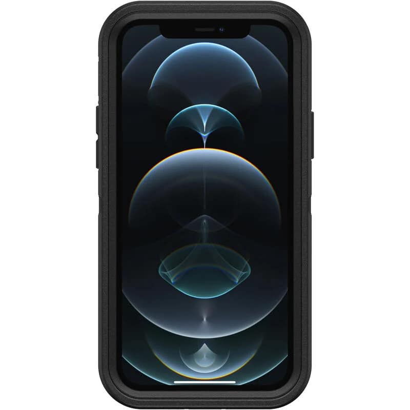 iPhone 12/12 Pro Case – Black | Otterbox Defender Series, Rugged Shockproof Back Cover