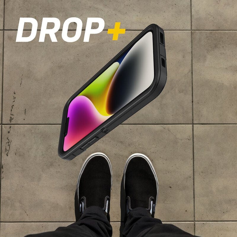 iPhone 14 Plus Case – Black | OtterBox Defender Series Rugged, Durable & Multi-Layer Protective Cover