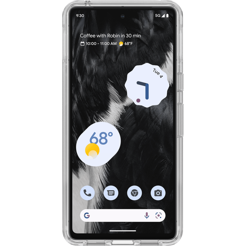 Google Pixel 7 Case – Black | OtterBox Symmetry Series, Scratch-Resistant Rugged Protective Back Cover