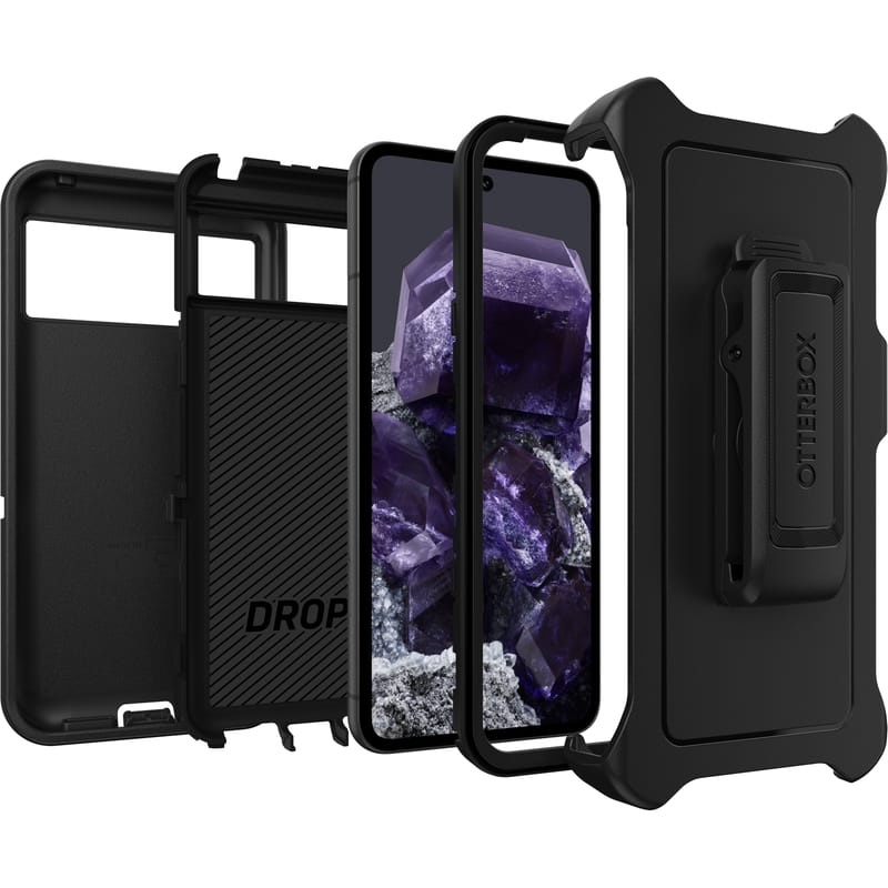 Google Pixel 8 Case – Black | OtterBox Defender Series Rugged, Durable & Protective Cover