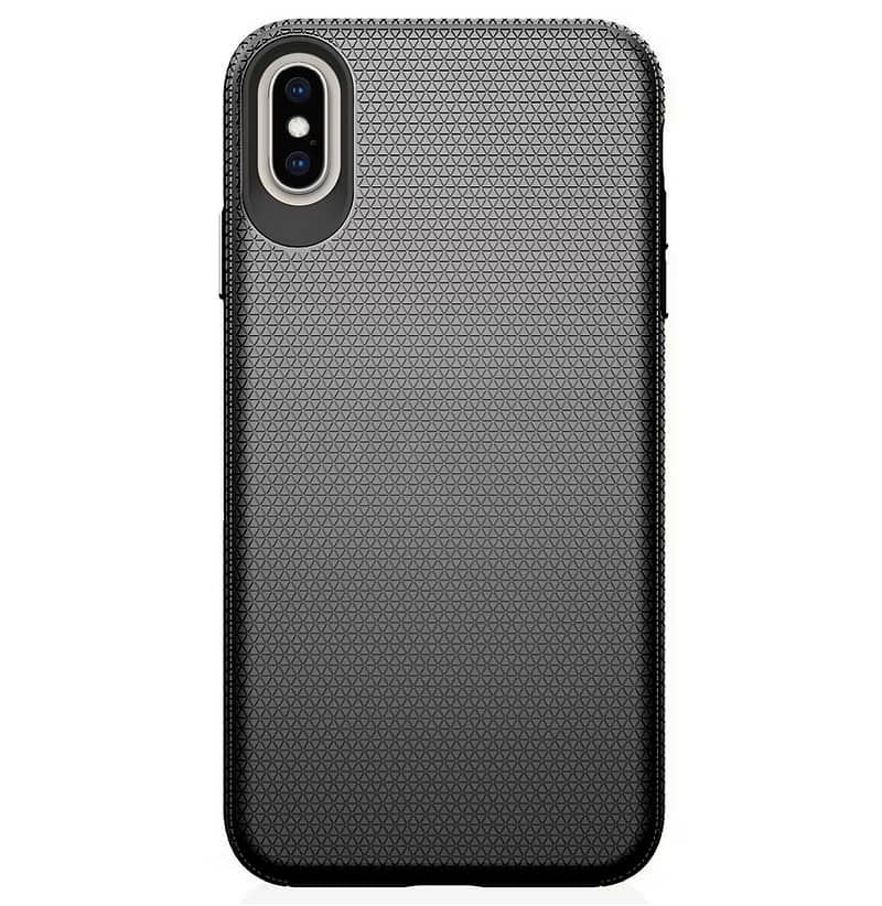 Red triangle back cover for iPhone 7/8/SE2, stylish and protective design.