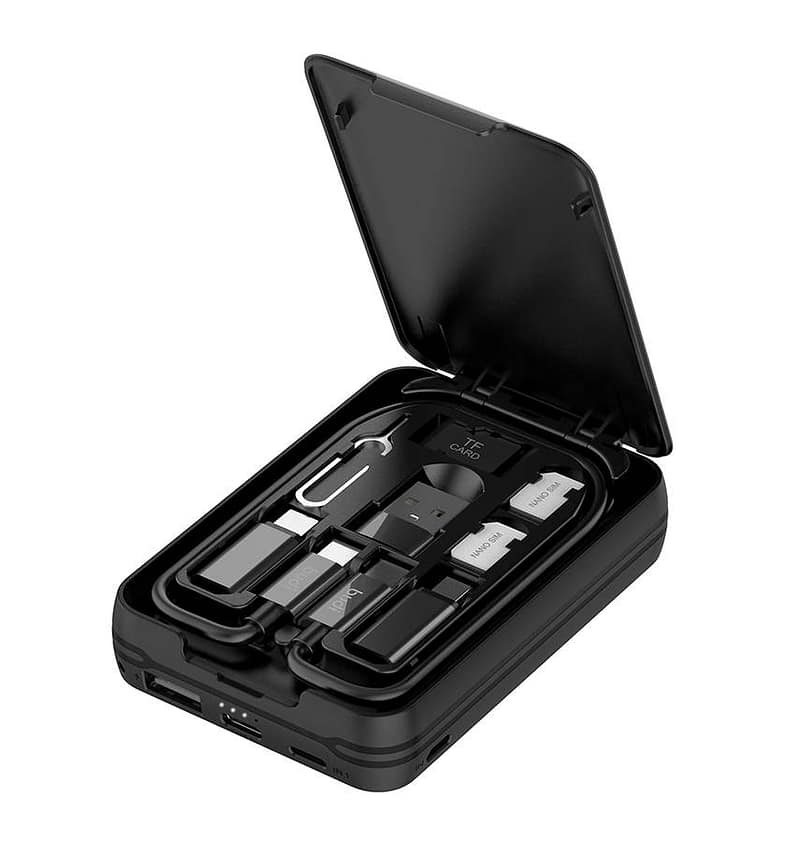 Budi 5000mAh multi-function portable power bank, compact and powerful for on-the-go charging