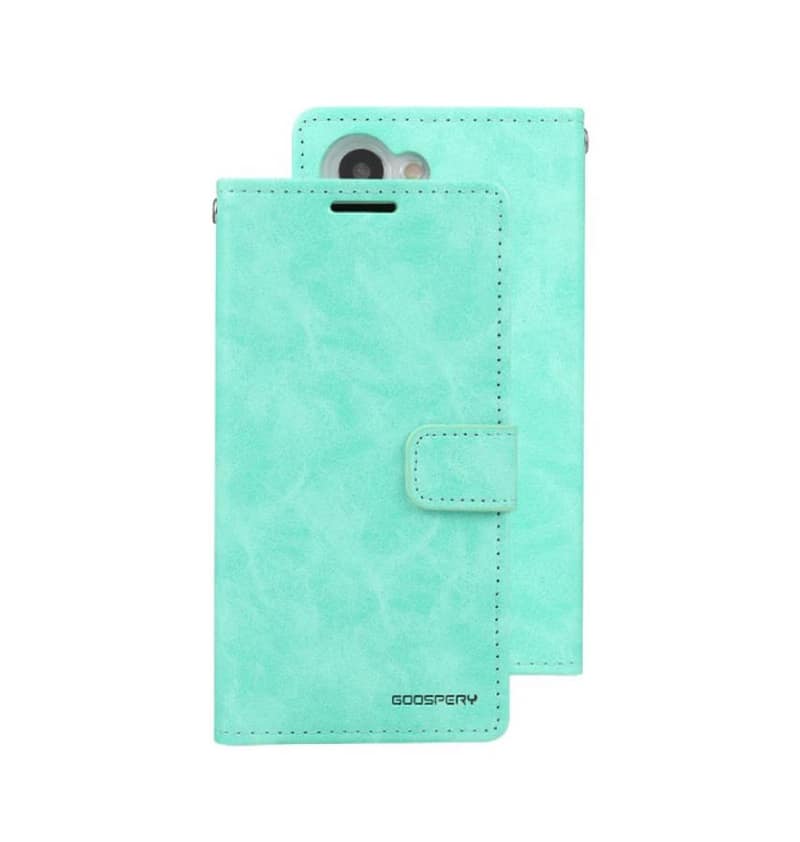 Mint Mercury Bluemoon wallet diary case for Samsung Galaxy S24