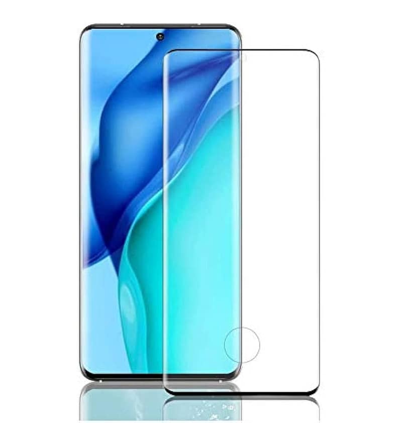 Edge-to-edge clear tempered glass protector for Samsung Galaxy S21 Ultra