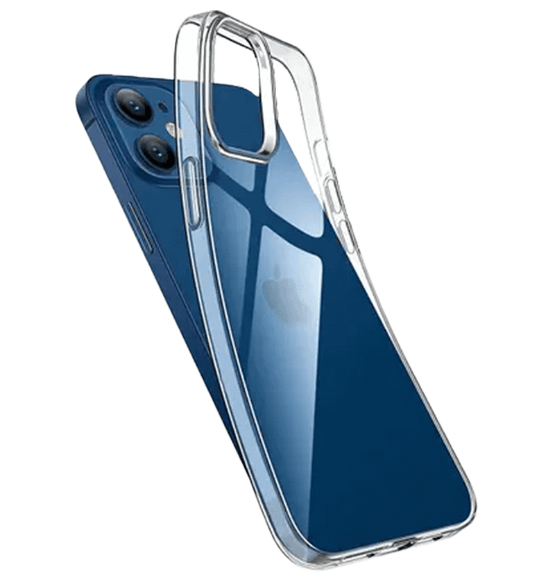 Clear generic soft back cover for iPhone 12/12 Pro, slim and smooth design
