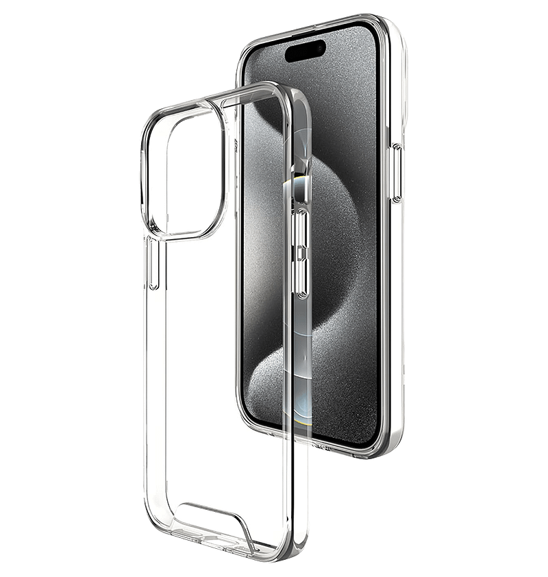 Clear 2mm hard back cover for iPhone 13 Pro Max, slim and tough protection.