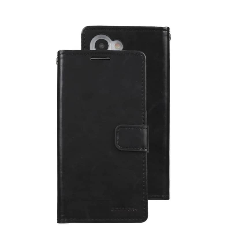 Classic black wallet diary case for Samsung Galaxy S24 by Bluemoon