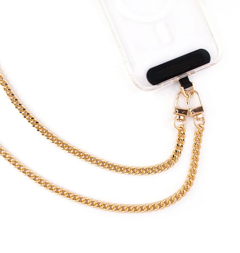 Premium Universal Wristlet with Artifical Diamonds - Gold