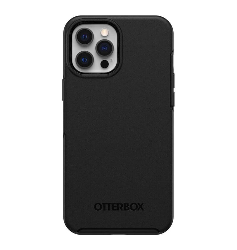 iPhone 12 Pro Max Case – Black | OtterBox Symmetry Series, Soft Touch Protective Cover