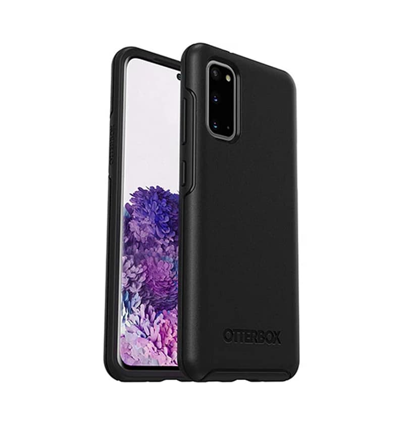 Samsung S20 Case - Black | OtterBox Symmetry Series, Scratch-Resistant Rugged Protective Back Cover