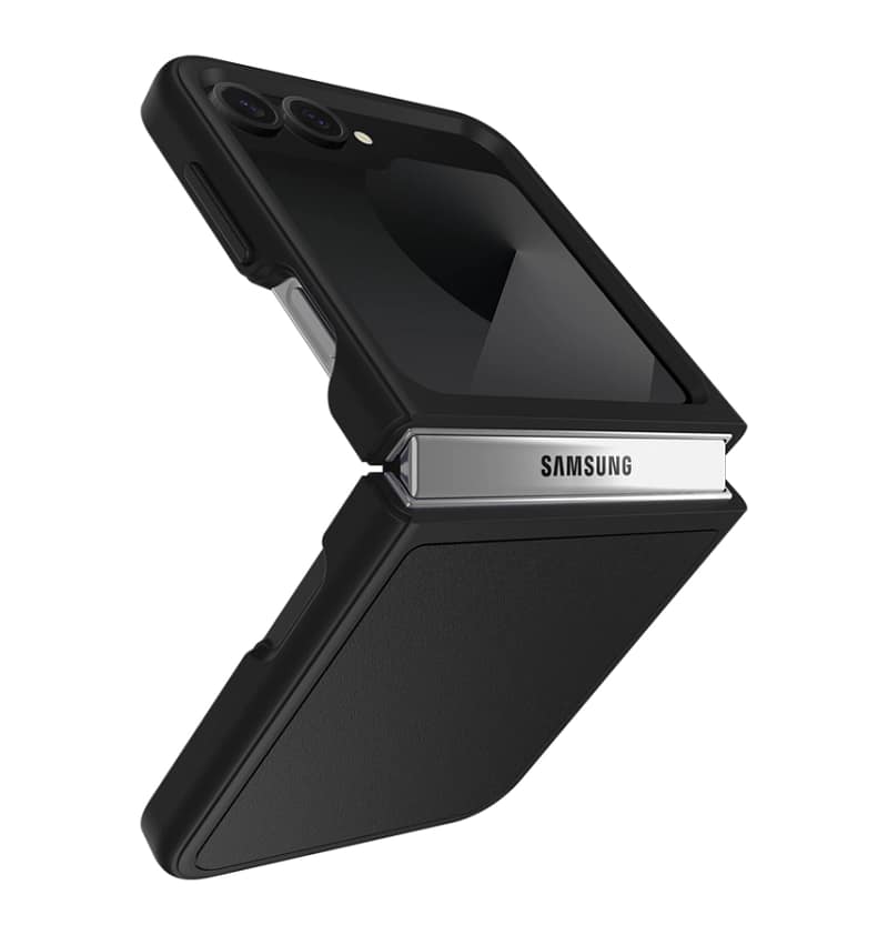 Samsung Z Flip 6 Case - Black | Otterbox Thin Flex Series, Wireless Charging Compatible Back Cover