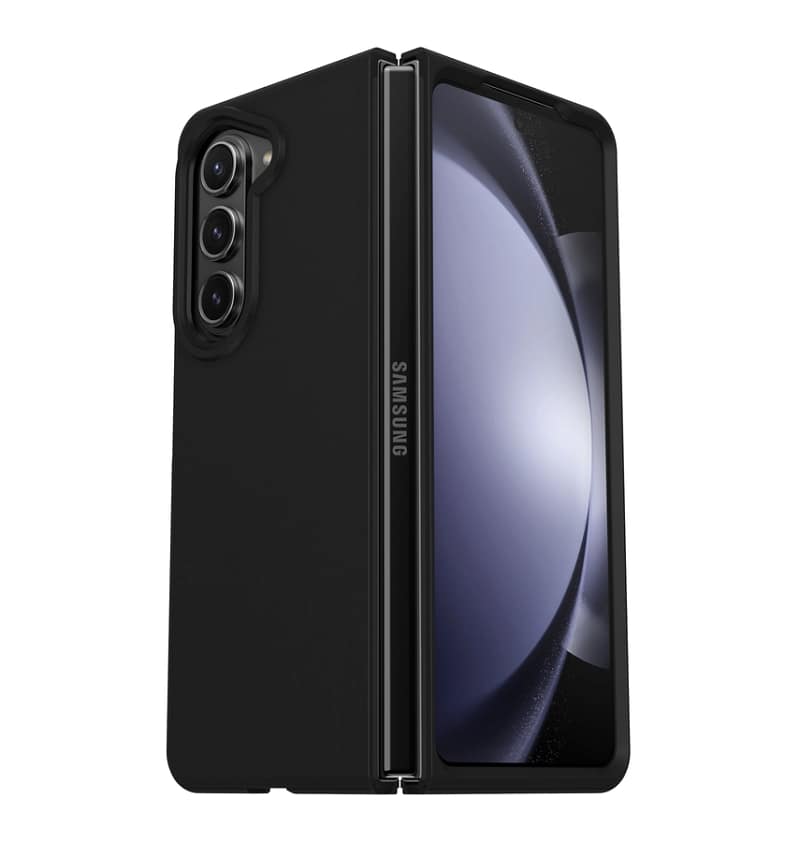 Samsung Z Fold 5 Case - Black | Otterbox Thin Flex Series, Wireless Charging Compatible Back Cover