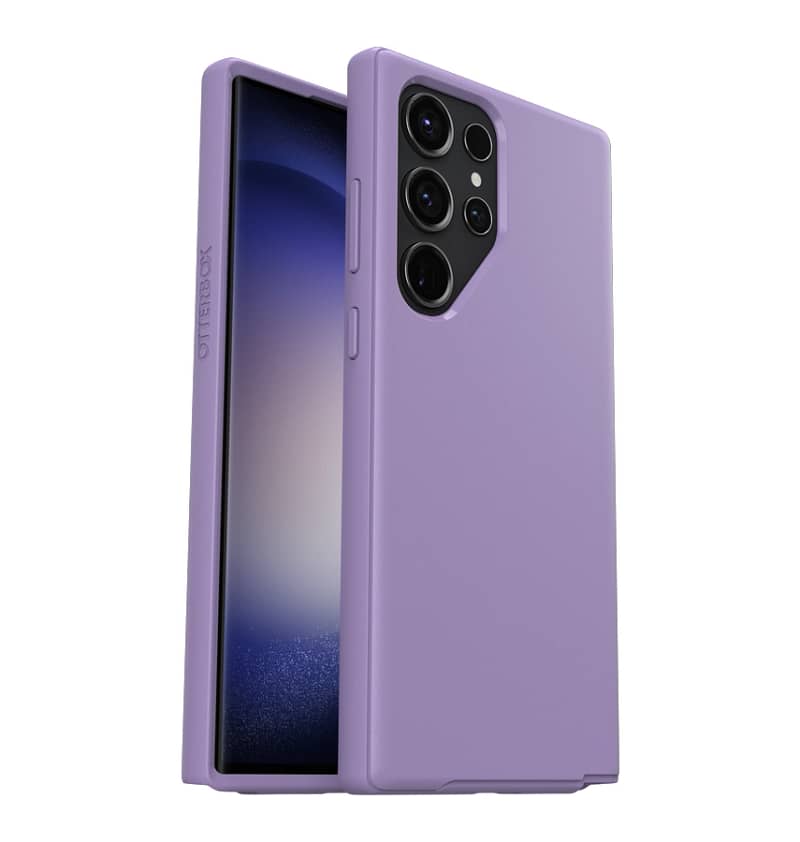 Samsung S23 Ultra Case – Lilac (Purple) | OtterBox Symmetry Series, Soft Touch Protective Cover