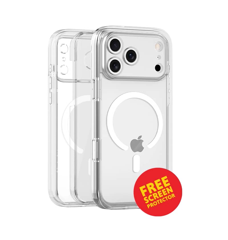 iPhone 17 Pro Case – Clear | MVR Robust 360 Full Body Rugged Protection, Shockproof Design, Heavy Duty