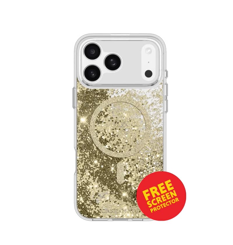 iPhone 17 Pro MagSafe Case – Gold | Case-Mate Waterfall Elegant Gradient Design, Slim Fit, MagSafe Compatible