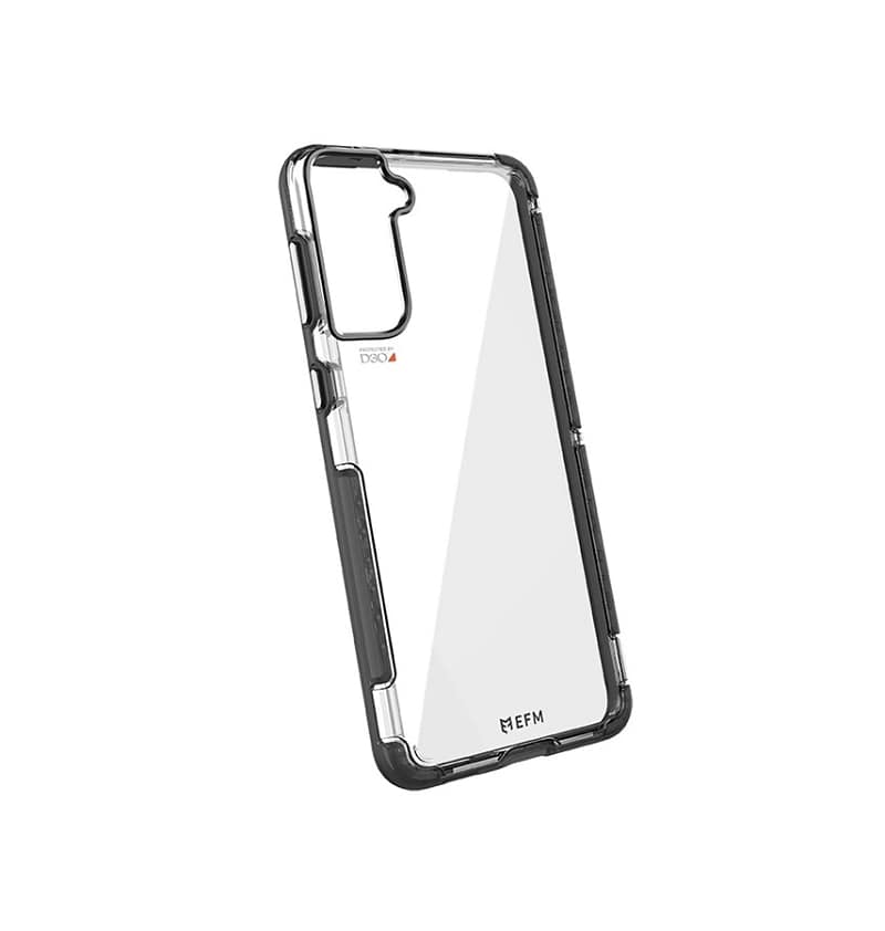 Samsung S21 Plus Case – Smoke Black | EFM Cayman D3O Armour 5G Signal Series Rugged, Durable & Drop-Tested Protection