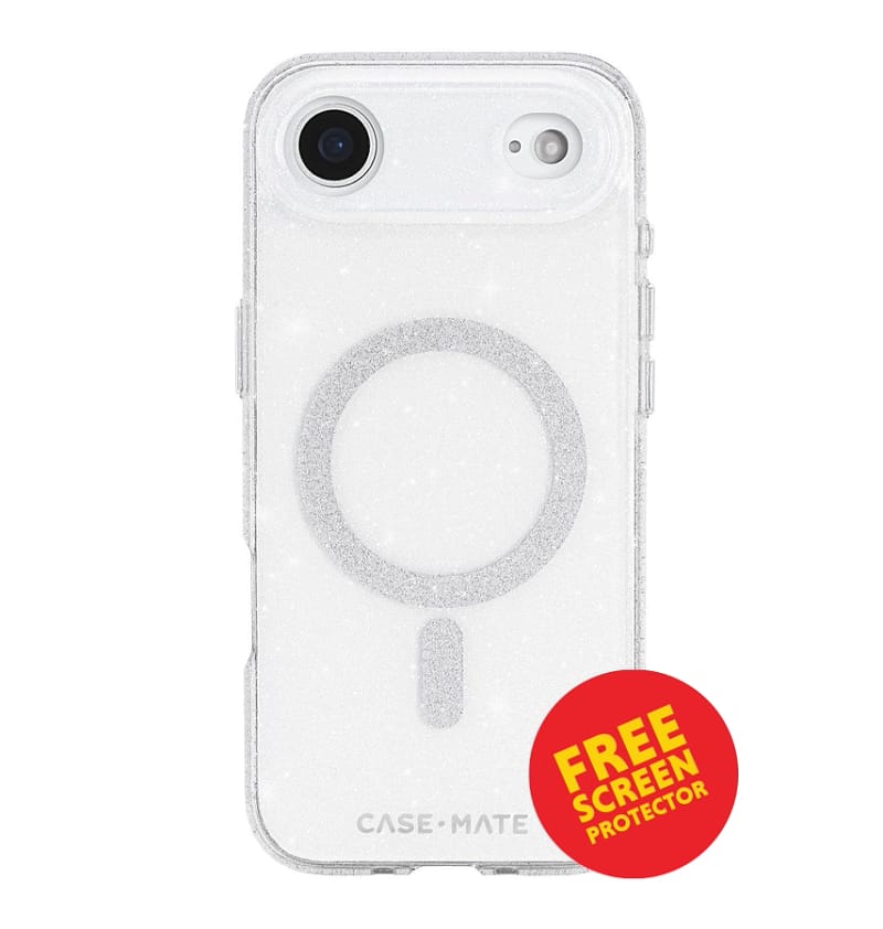iPhone 17 Air Twinkle MagSafe Case – Silver | Case-Mate Stylish Protective Cover with Slim, Durable & Drop Protection
