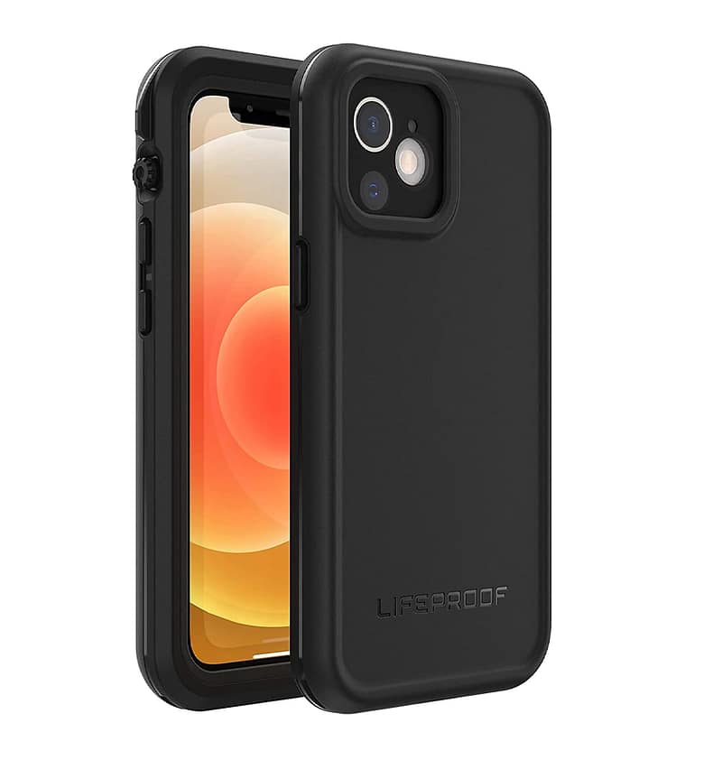 iPhone 12 Mini Case – Black | LifeProof FRE Waterproof, Dirtproof, Snowproof & Drop Protection Cover