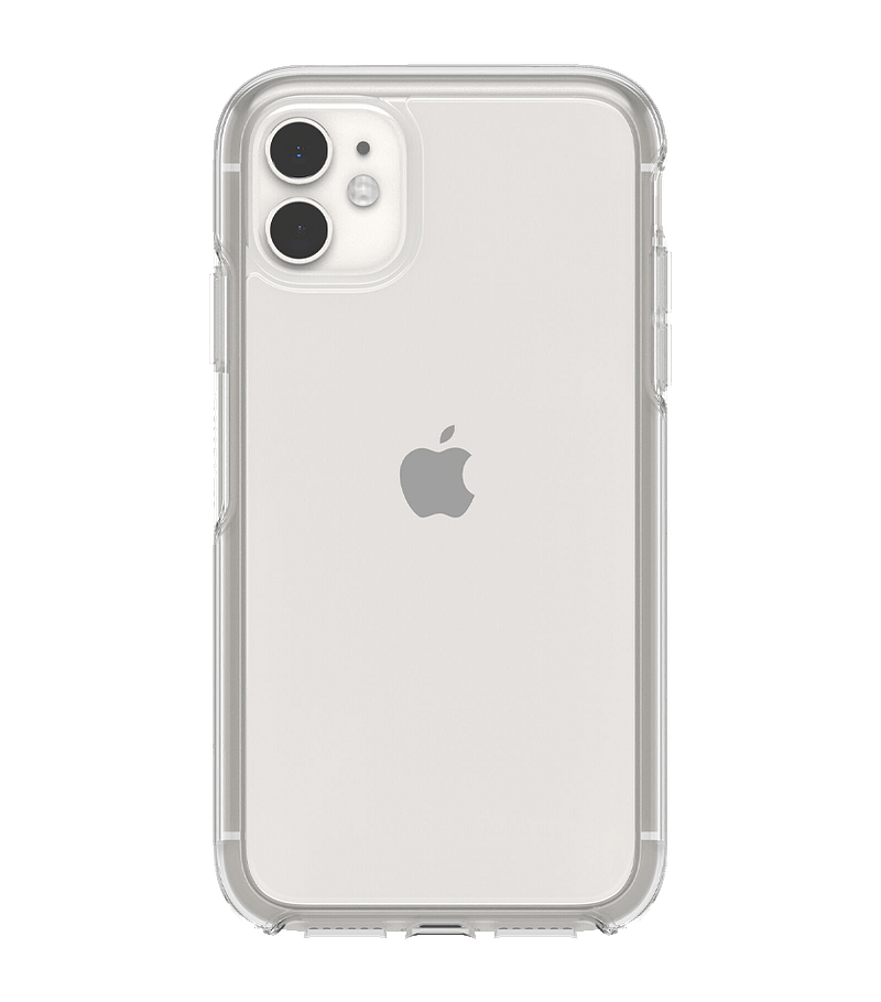Clear Otterbox Symmetry back cover for iPhone 11, slim and durable protection