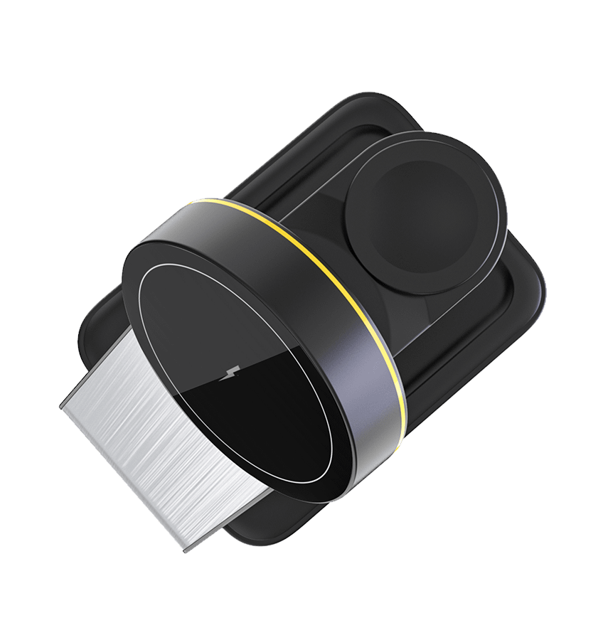 MVR Portable 3 - in - 1 Magnetic Charger - Black | Foldable Travel Charging Station for iPhone, AirPods & Apple Watch - Image 5