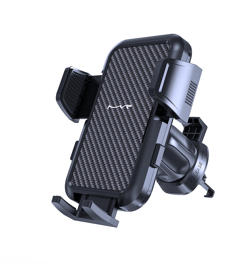 MVR Universal T9 Car Phone Holder - Black | Side Press Mount with Strong Grip - Image 3