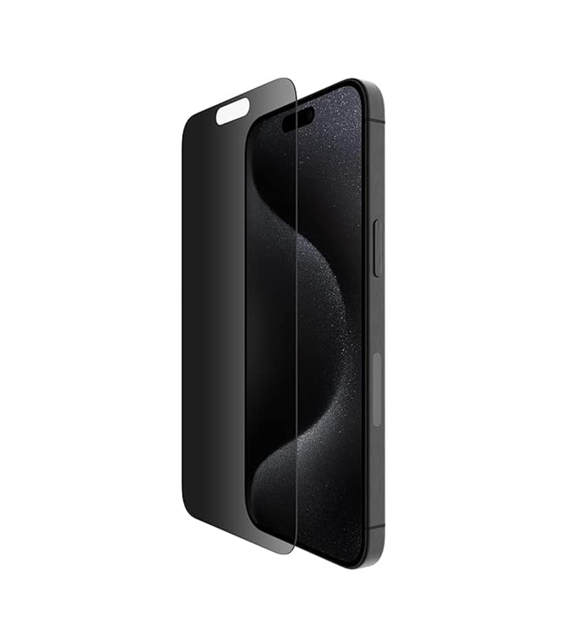 iPhone 15 Pro Max Generic Privacy Tempered Glass - Black | Scratch-Resistant, Perfect Fit Design - Image 2