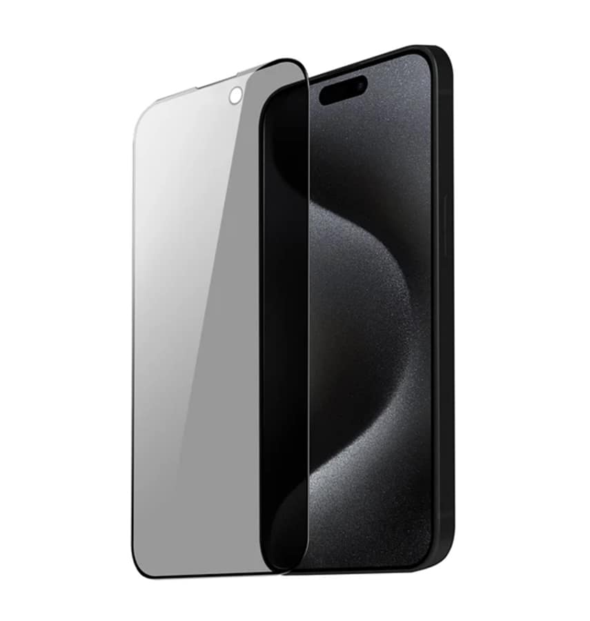 iPhone 15 Pro Max Generic Privacy Tempered Glass - Black | Scratch-Resistant, Perfect Fit Design - Image 3