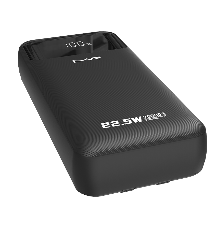 Rapid 20W Power Bank – Black | MVR Ultrafast Series, 20,000 mAh Capacity with Built‑in Cable - Image 4