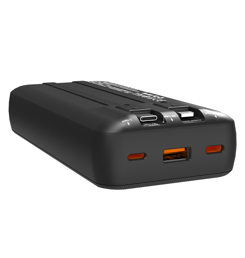 Rapid 20W Power Bank – Black | MVR Ultrafast Series, 20,000 mAh Capacity with Built‑in Cable - Image 7