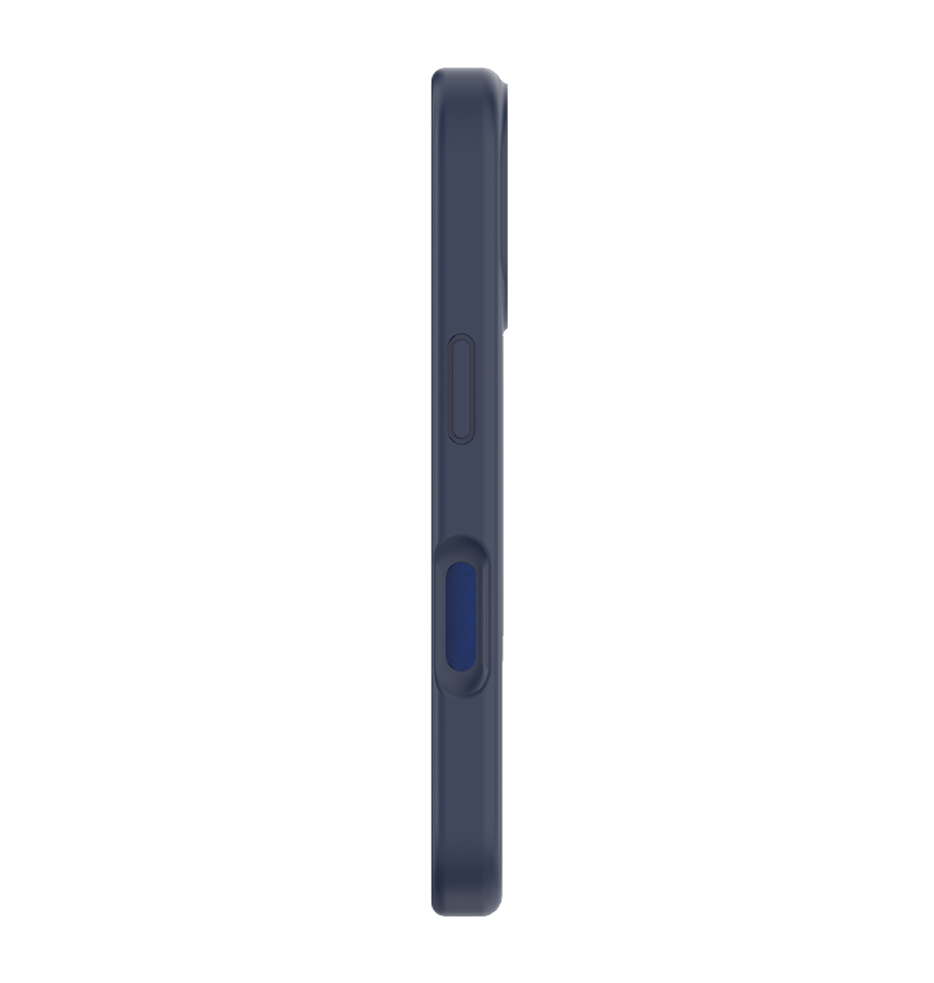 iPhone 16 MVR Liquid Silicone Stand Case - Navy Blue | Soft - Touch, Adjustable Kickstand - Image 3