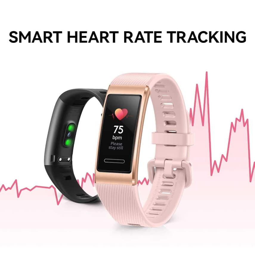 HUAWEI Band 4 Pro - Pink Gold | Smart Band Fitness Tracker with 0.95 Inch AMOLED Touchscreen, 24/7 Heart Rate Monitor, Built-in GPS, 5ATM Waterproof - Image 3