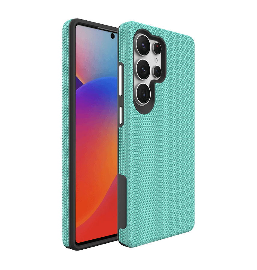 Samsung Galaxy S25 Ultra MagSafe Case - Mint | Triangle Texture Rugged Shockproof Cover - Image 4