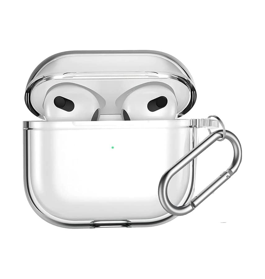 AirPods 3rd Generation Shock-Absorbing Protective Aluminium Case - Silver