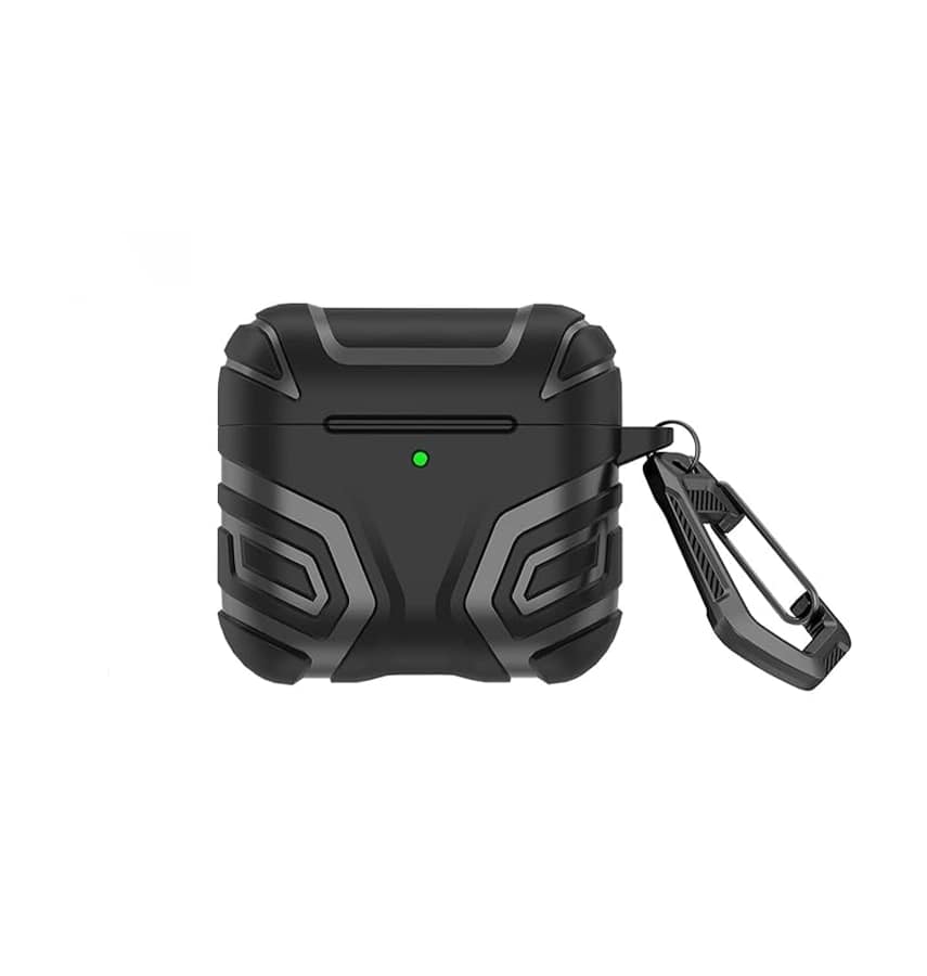 AirPods 4h Generation Shockproof Protective W/ PC Aluminium Case (Black)