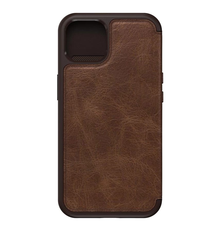 iPhone 13 Case – Espresso | OtterBox Strada Series, Soft Touch Protective Cover