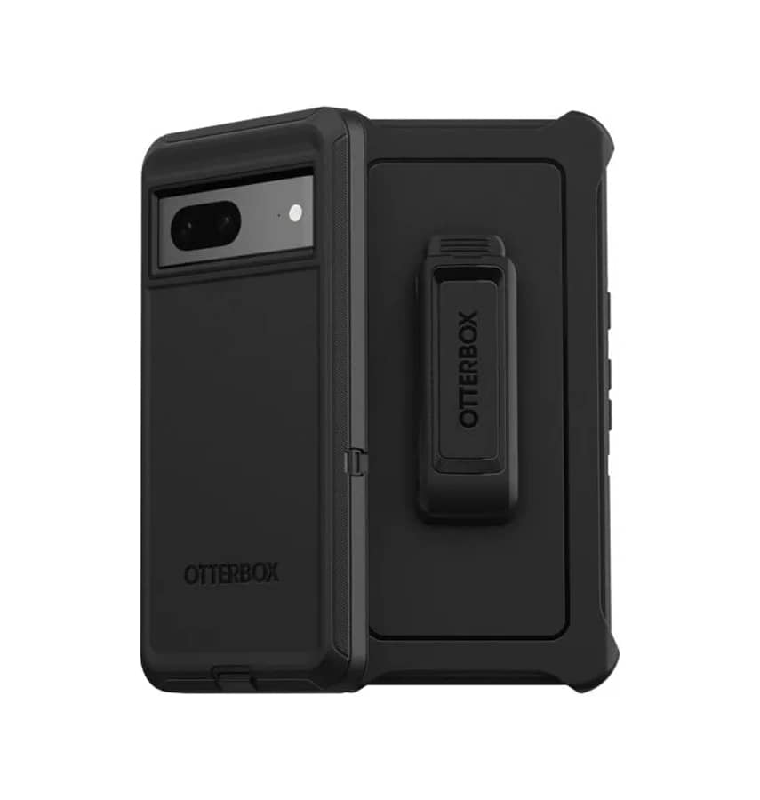 Google Pixel 7 Case - Black | OtterBox Defender Series, Scratch-Resistant Rugged Protective Back Cover