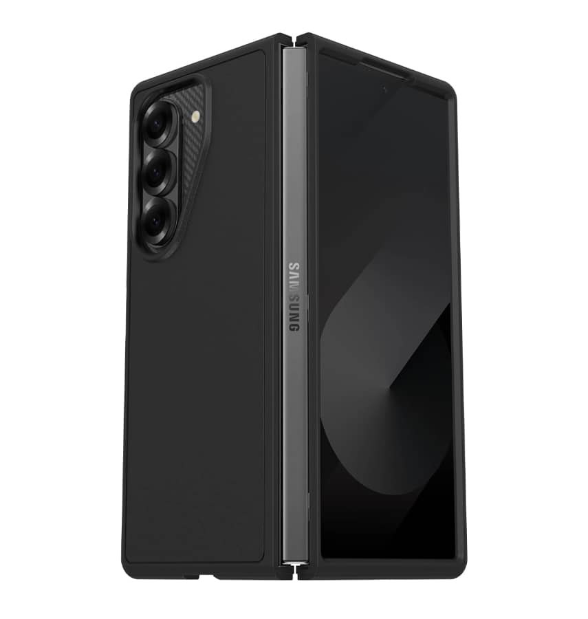 Samsung Z Fold 6 Case - Black | Otterbox Thin Flex Series, Wireless Charging Compatible Back Cover
