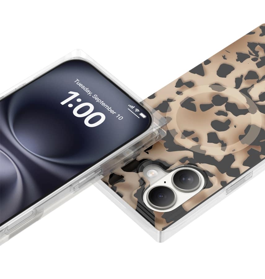 iPhone 17 Blox Case – Desert Bloom | MVR Interchangeable Floral Panels, Shock-Absorbent Base, MagSafe Compatible