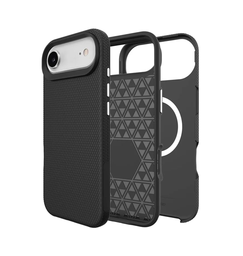 iPhone 17 Air MagSafe Case – Black | Triangle Stylish Geometric Design, Slim Fit, Magnetic Charging Ready