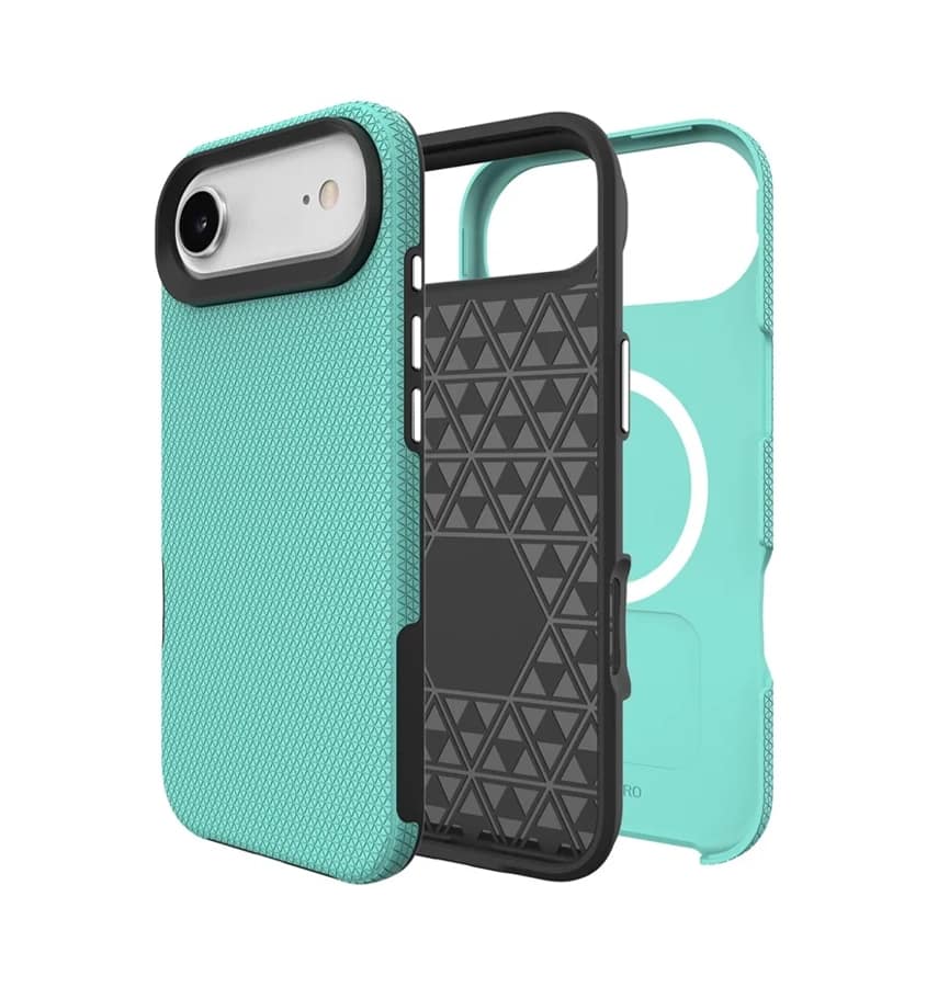 iPhone 17 Air MagSafe Case – Mint | Triangle Stylish Geometric Design, Slim Fit, Magnetic Charging Ready