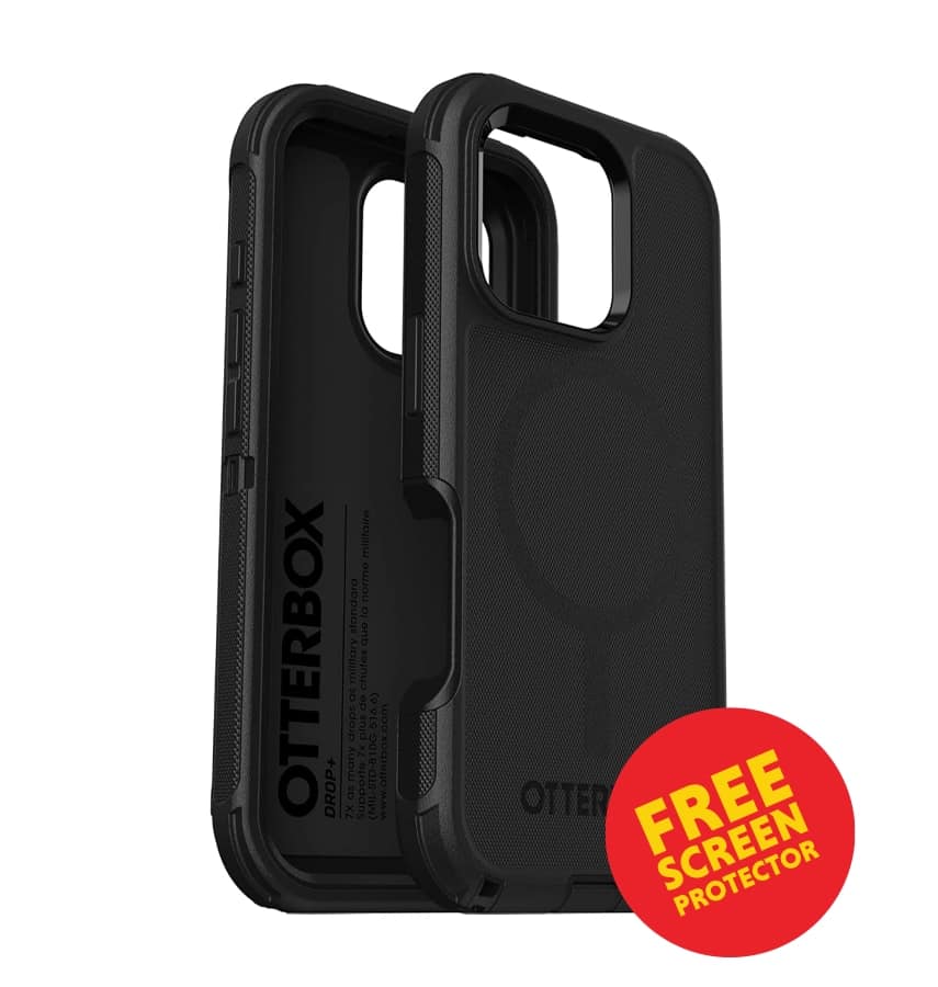 iPhone 17 Pro Max MagSafe Case – Black | OtterBox Defender Rugged Protection, Drop Resistant, MagSafe Compatible