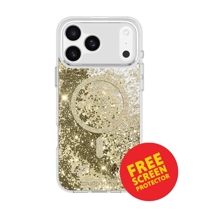 iPhone 17 Pro Max MagSafe Case – Gold | Case-Mate Waterfall Elegant Gradient Design, Slim Fit, MagSafe Compatible