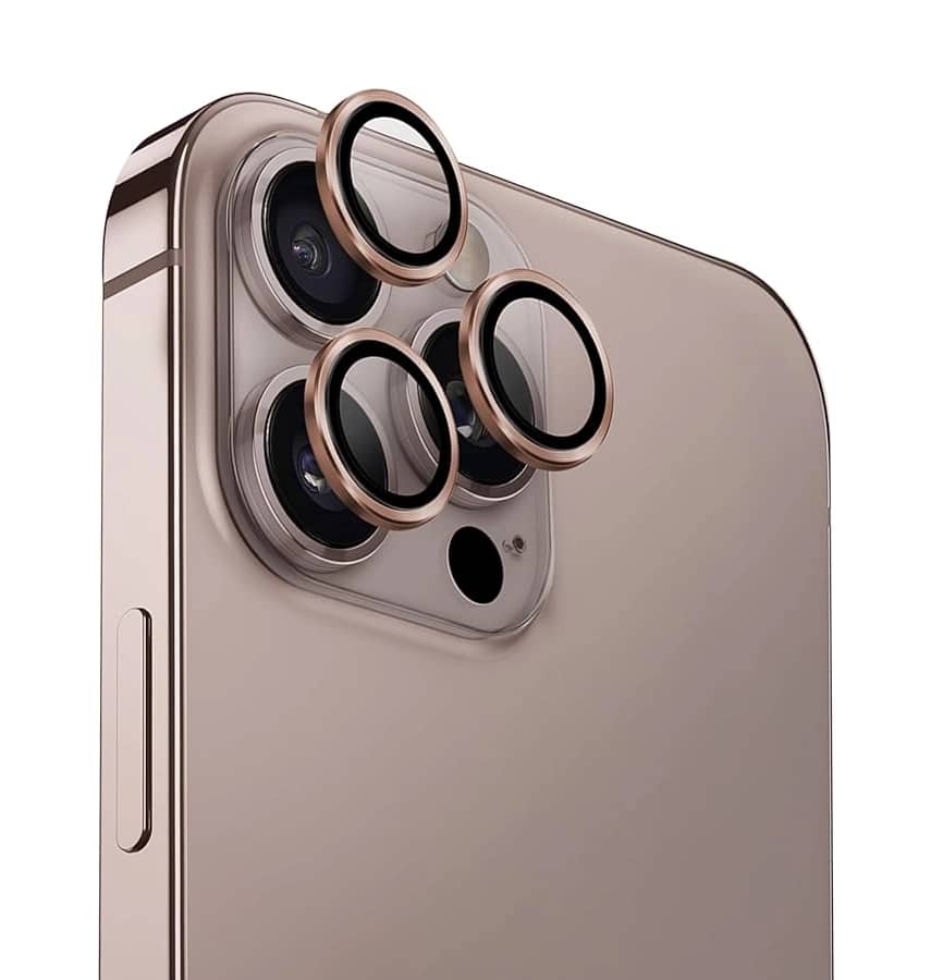 iPhone 17 Pro Max/17 Pro/16 Pro Max/16 Pro Camera Lens – Gold | MVR Sapphire Scratch-Resistant Glass, Precise Fit, Premium Protection